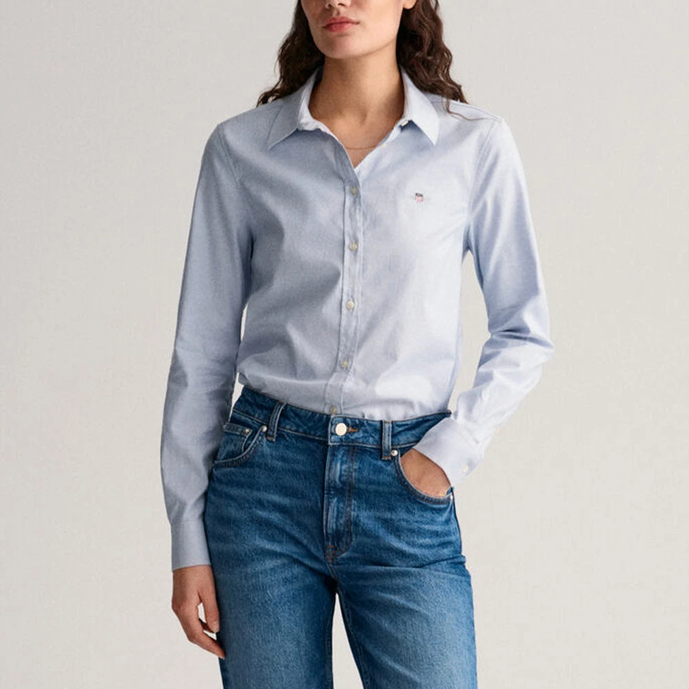 GANT - Chemise Slim Oxford - Bleu 4 GANT - Chemise Slim Oxford - Bleu – Image 2
