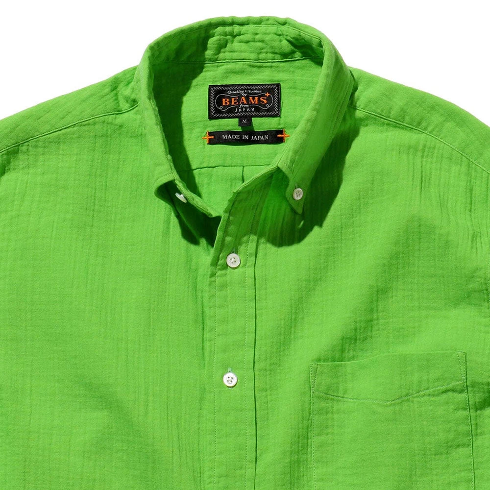 Beams Plus - Chemise Double Gaze - Vert 4 Beams Plus - Chemise Double Gaze - Vert – Image 2