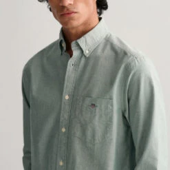 GANT - Chemise Oxford - Vert 11 GANT - Chemise Oxford - Vert -Mode Vêtements Magasin chemuse4