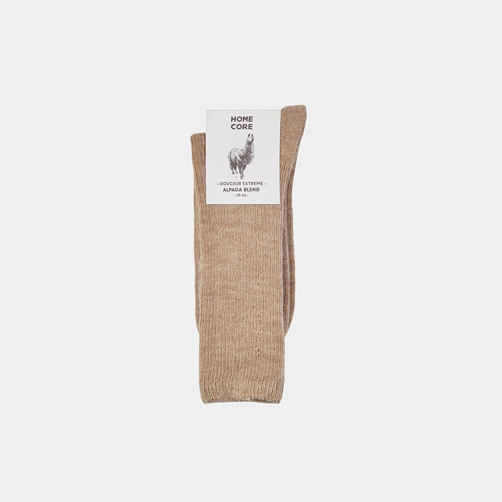 Homecore - Chaussettes Alpaga - Beige 3 Homecore - Chaussettes Alpaga - Beige