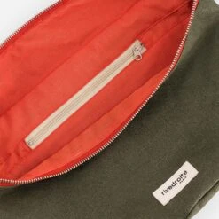 Rivedroite - Sac Banane Custine - Vert Et Orange 8 Rivedroite - Sac Banane Custine - Vert Et Orange -Mode Vêtements Magasin custine xl kaki beige orange2