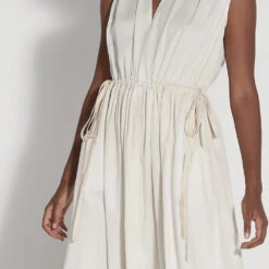 Raquel Allegra - Robe Daydream - Ecru -Mode Vêtements Magasin dress detail2