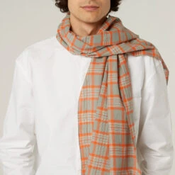 Moismont - Echarpe N°665 - Orange 9 Moismont - Echarpe N°665 - Orange -Mode Vêtements Magasin echarpe1