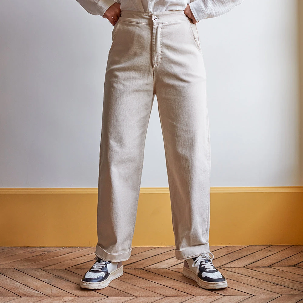 Merci - Pantalon En Coton - Craie 4 Merci - Pantalon En Coton - Craie – Image 2