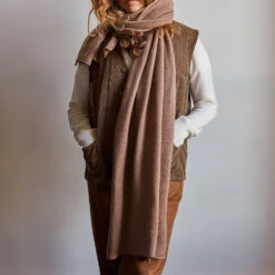 Merci - Étole En Cachemire - Camel