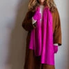 Merci - Étole En Cachemire - Fushia -Mode Vêtements Magasin etole fushia2