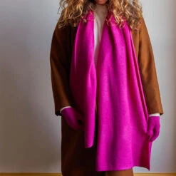 Merci - Étole En Cachemire - Fushia -Mode Vêtements Magasin etole fushia f71e6b4d a54d 4a37 82a0 8158ff1bf42a