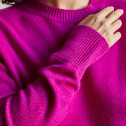 Merci - Pull Oversize En Cachemire - Fushia -Mode Vêtements Magasin fushia de