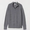 Merz B. Schwanen - Pullover Zip Merino - Gris