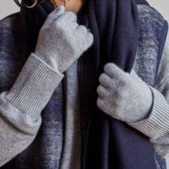 Merci - Gants En Cachemire - Gris