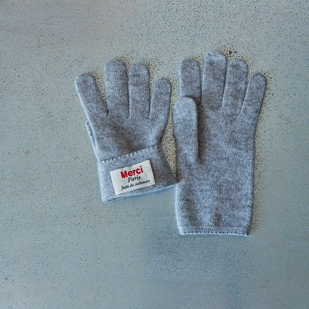 Merci - Gants En Cachemire - Gris 4 Merci - Gants En Cachemire - Gris – Image 2