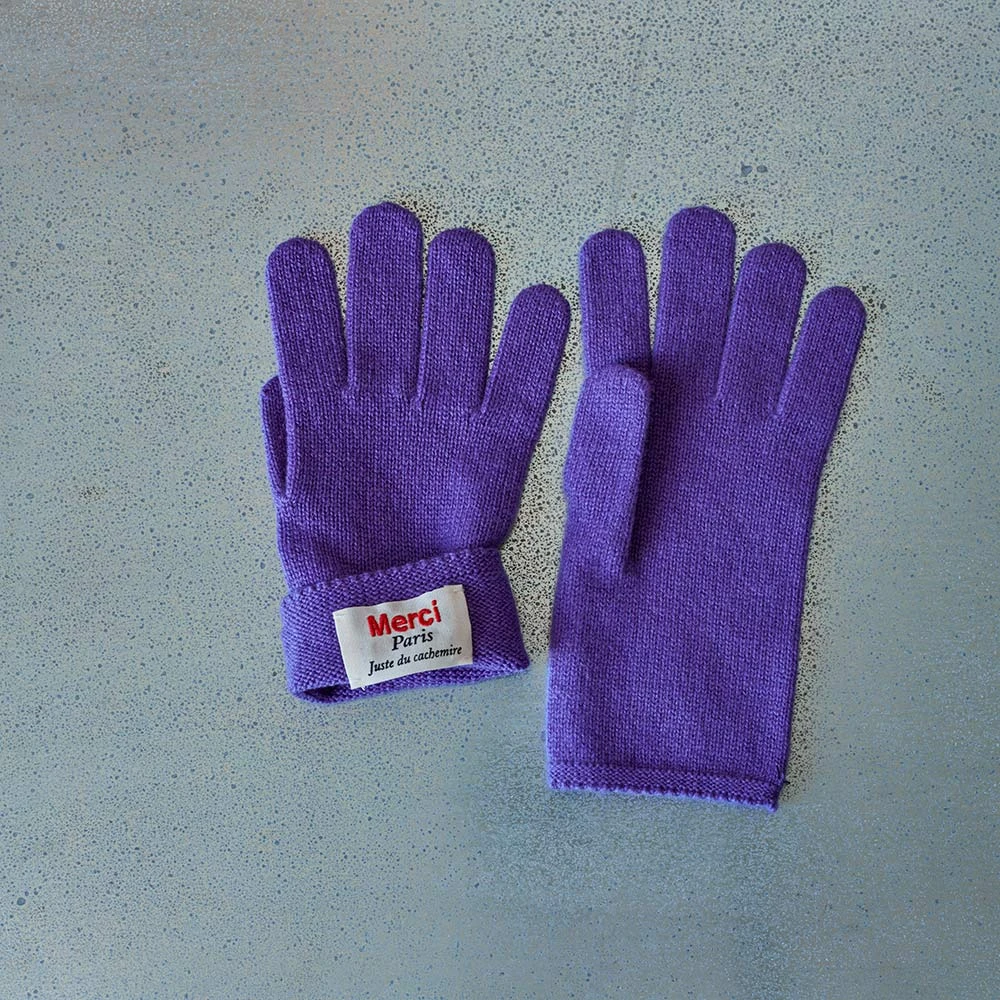 Merci - Gants En Cachemire - Violet 4 Merci - Gants En Cachemire - Violet – Image 2