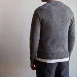 Merci - Pull Sweat Man En Cachemire - Gris -Mode Vêtements Magasin gris dos 3c97a2ae 856e 4ff1 9682 cb808250437d