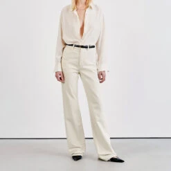 Nili Lotan - Jeans Mitchel - Ecru