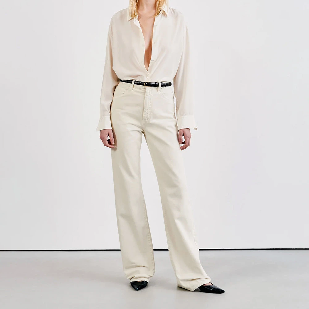 Nili Lotan - Jeans Mitchel - Ecru 3 Nili Lotan - Jeans Mitchel - Ecru