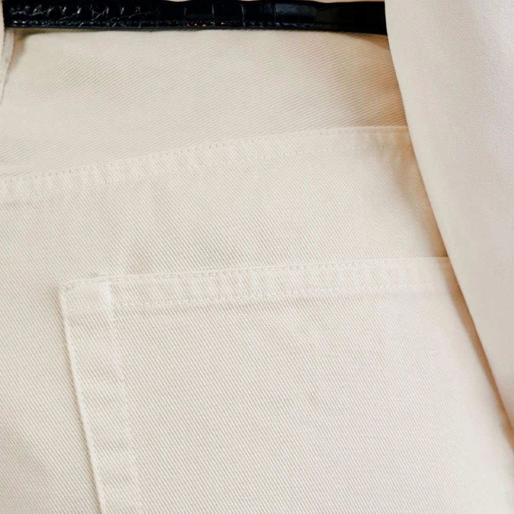 Nili Lotan - Jeans Mitchel - Ecru 6 Nili Lotan - Jeans Mitchel - Ecru – Image 4