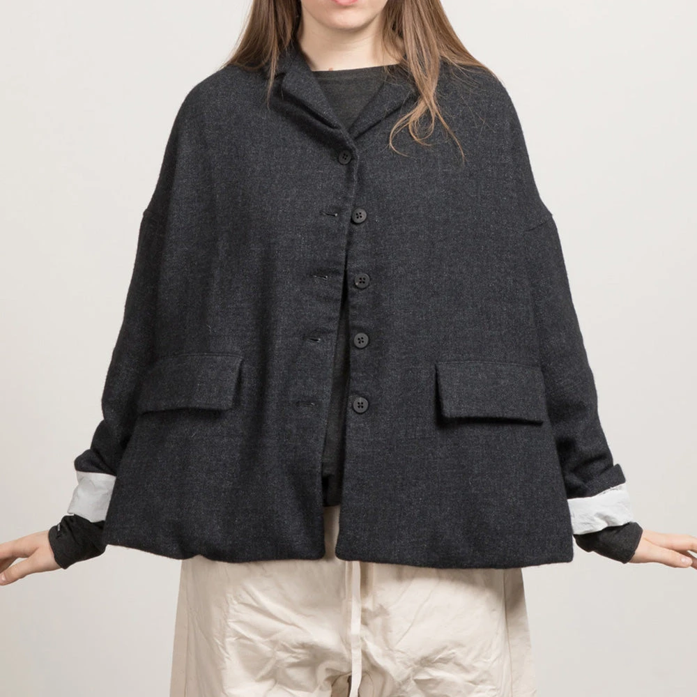 Album Di Famiglia - Blazer En Laine- Gris 3 Album Di Famiglia - Blazer En Laine- Gris