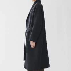 Pas De Calais - Manteau à Rayures - Marine -Mode Vêtements Magasin manteau12