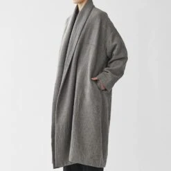 Pas De Calais - Manteau Oversize - Gris -Mode Vêtements Magasin manteau6 99635e70 8996 41ed 9607 17dbc690300d
