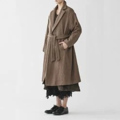 Pas De Calais - Manteau à Boutons - Marron 12 Pas De Calais - Manteau à Boutons - Marron -Mode Vêtements Magasin manteau7