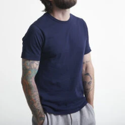 Merz B. Schwanen - T-Shirt Classic Fit 1950 - Encre -Mode Vêtements Magasin marine2