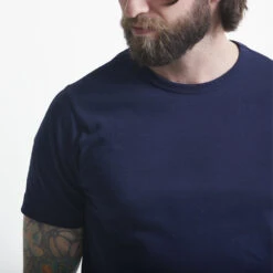 Merz B. Schwanen - T-Shirt Classic Fit 1950 - Encre -Mode Vêtements Magasin marine6