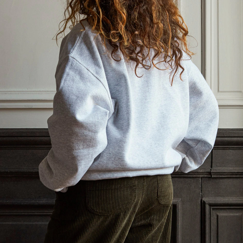 Merci - Sweat Unisexe Non Merci "Rive Droite" - Gris 4 Merci - Sweat Unisexe Non Merci "Rive Droite" - Gris – Image 2