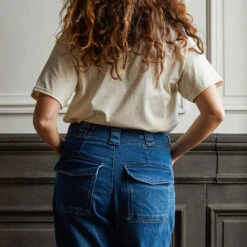 Merci - T-Shirt Unisexe Non Merci "Rive Gauche" - Beige -Mode Vêtements Magasin merci packshot mode 18012023 1095582