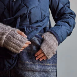 Merci - Mitaines En Laine D'alpaga - Beige