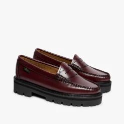 GH Bass - Mocassins Weejuns Superlug Penny - Bordeaux