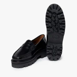 GH Bass - Mocassins Weejuns Superlug Penny - Noir -Mode Vêtements Magasin mocass8