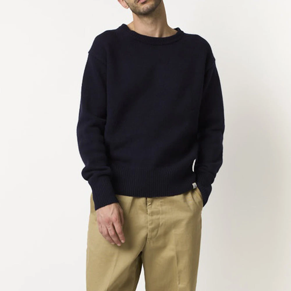 Merz B. Schwanen - Pullover Merino - Marine 6 Merz B. Schwanen - Pullover Merino - Marine – Image 4