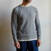 Merci - Pull En Laine - Gris -Mode Vêtements Magasin nid dabeille gris face