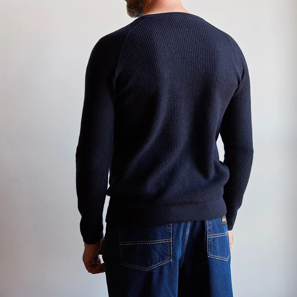 Merci - Pull En Laine - Bleu Marine 5 Merci - Pull En Laine - Bleu Marine – Image 3