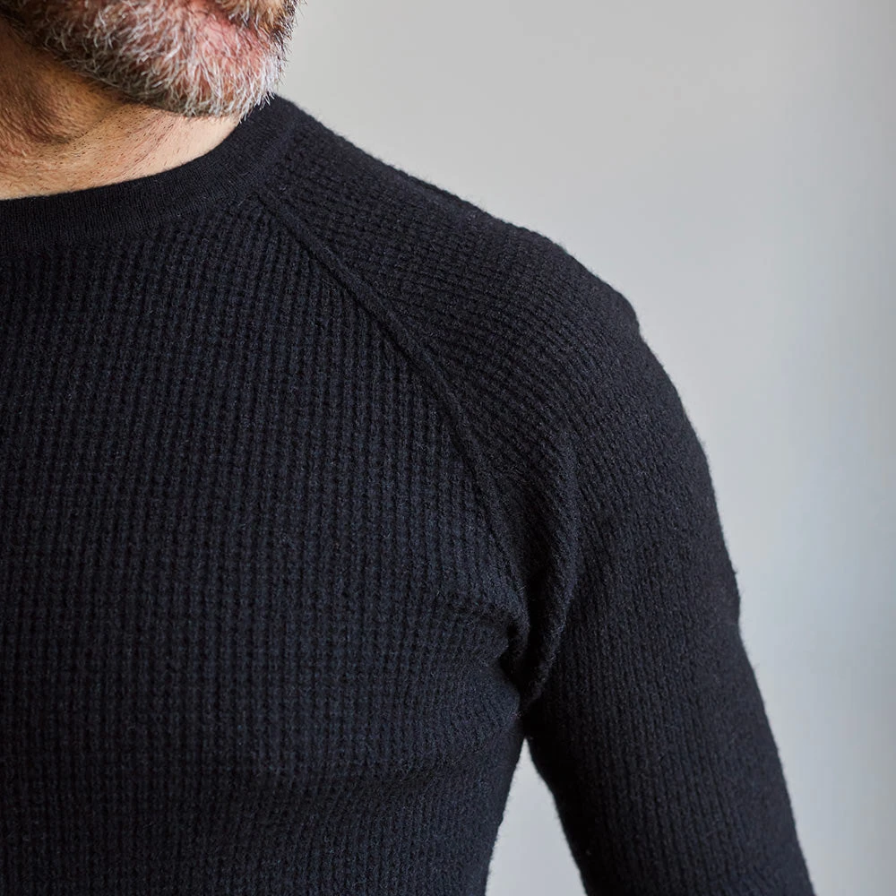 Merci - Pull En Laine - Noir Charbon 5 Merci - Pull En Laine - Noir Charbon – Image 3