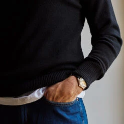 Merci - Pull Sweat Man En Cachemire - Noir -Mode Vêtements Magasin noir de