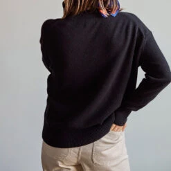 Merci - Pull Oversize En Cachemire - Noir -Mode Vêtements Magasin noir dos