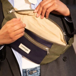 Rivedroite - Banane Orsel - Bleu Et Beige -Mode Vêtements Magasin orsel kaki bleu