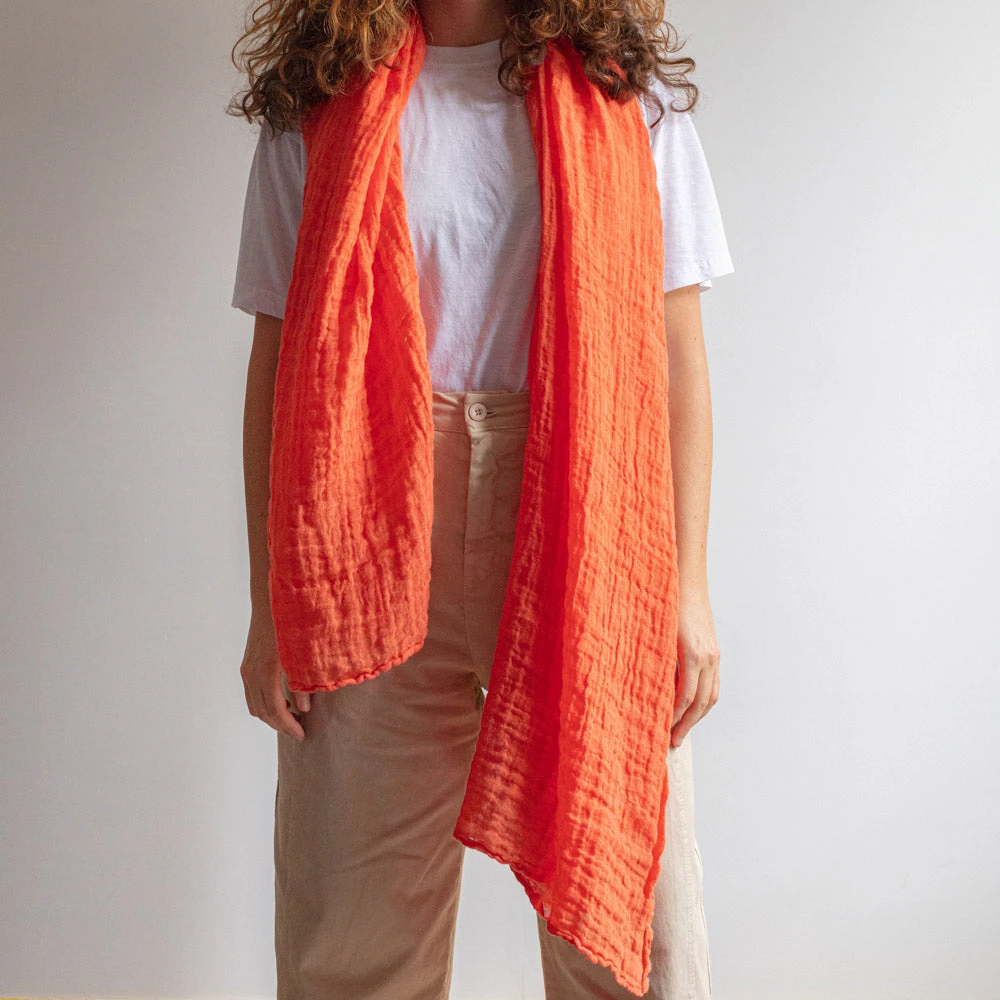Merci - Étole Légère - Orange 3 Merci - Étole Légère - Orange