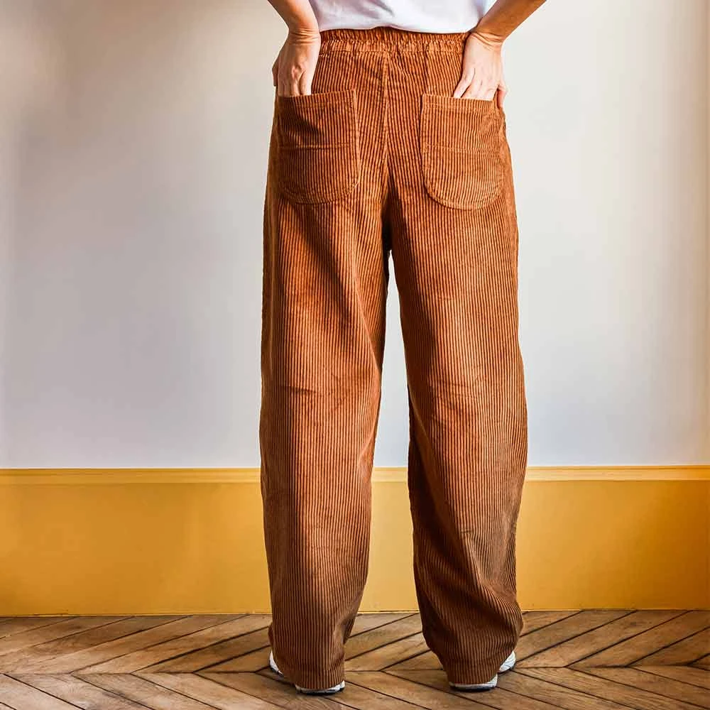 Merci - Pantalon En Velours Côtelé - Camel 6 Merci - Pantalon En Velours Côtelé - Camel – Image 4