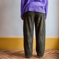 Merci - Pantalon En Velours Côtelé - Kaki 9 Merci - Pantalon En Velours Côtelé - Kaki -Mode Vêtements Magasin pants 17
