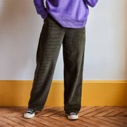 Merci - Pantalon En Velours Côtelé - Kaki