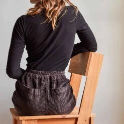 Merci - Pantalon En Velours Côtelé - Chocolat -Mode Vêtements Magasin pants 21