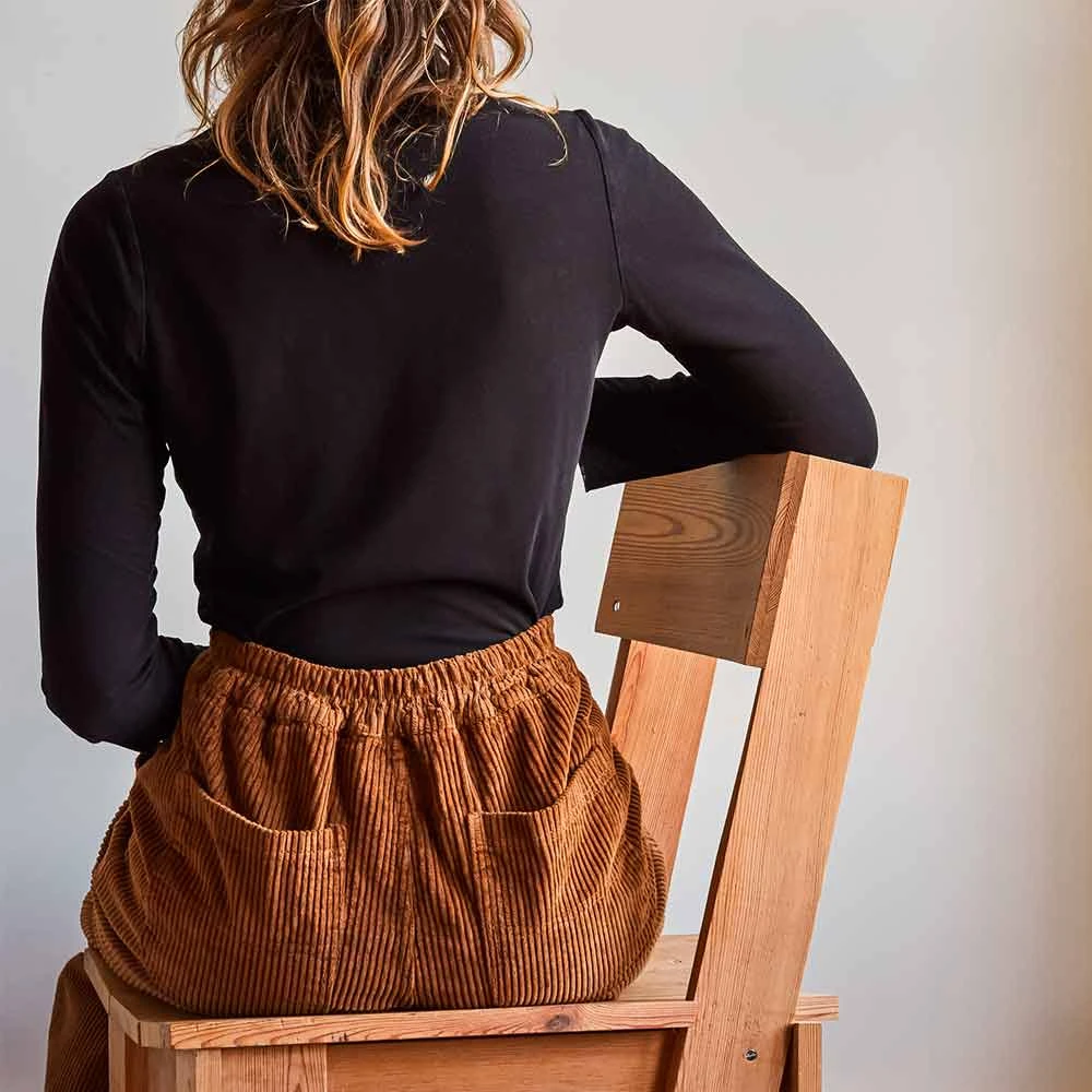 Merci - Pantalon En Velours Côtelé - Camel 7 Merci - Pantalon En Velours Côtelé - Camel – Image 5