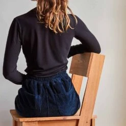 Merci - Pantalon En Velours Côtelé - Bleu Marine 9 Merci - Pantalon En Velours Côtelé - Bleu Marine -Mode Vêtements Magasin pants 25