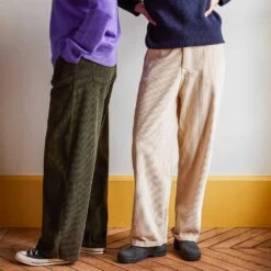 Merci - Pantalon En Velours Côtelé - Kaki 8 Merci - Pantalon En Velours Côtelé - Kaki -Mode Vêtements Magasin pants 5