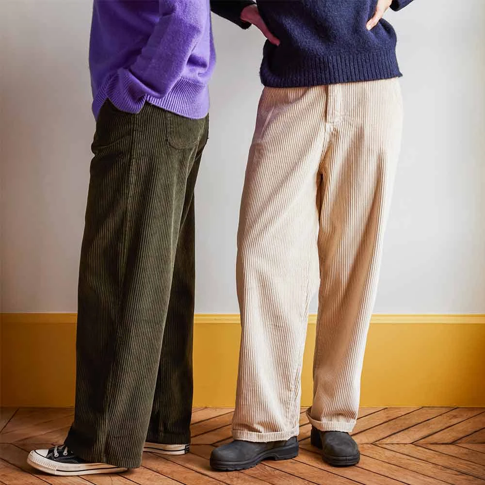 Merci - Pantalon En Velours Côtelé - Kaki 5 Merci - Pantalon En Velours Côtelé - Kaki – Image 3