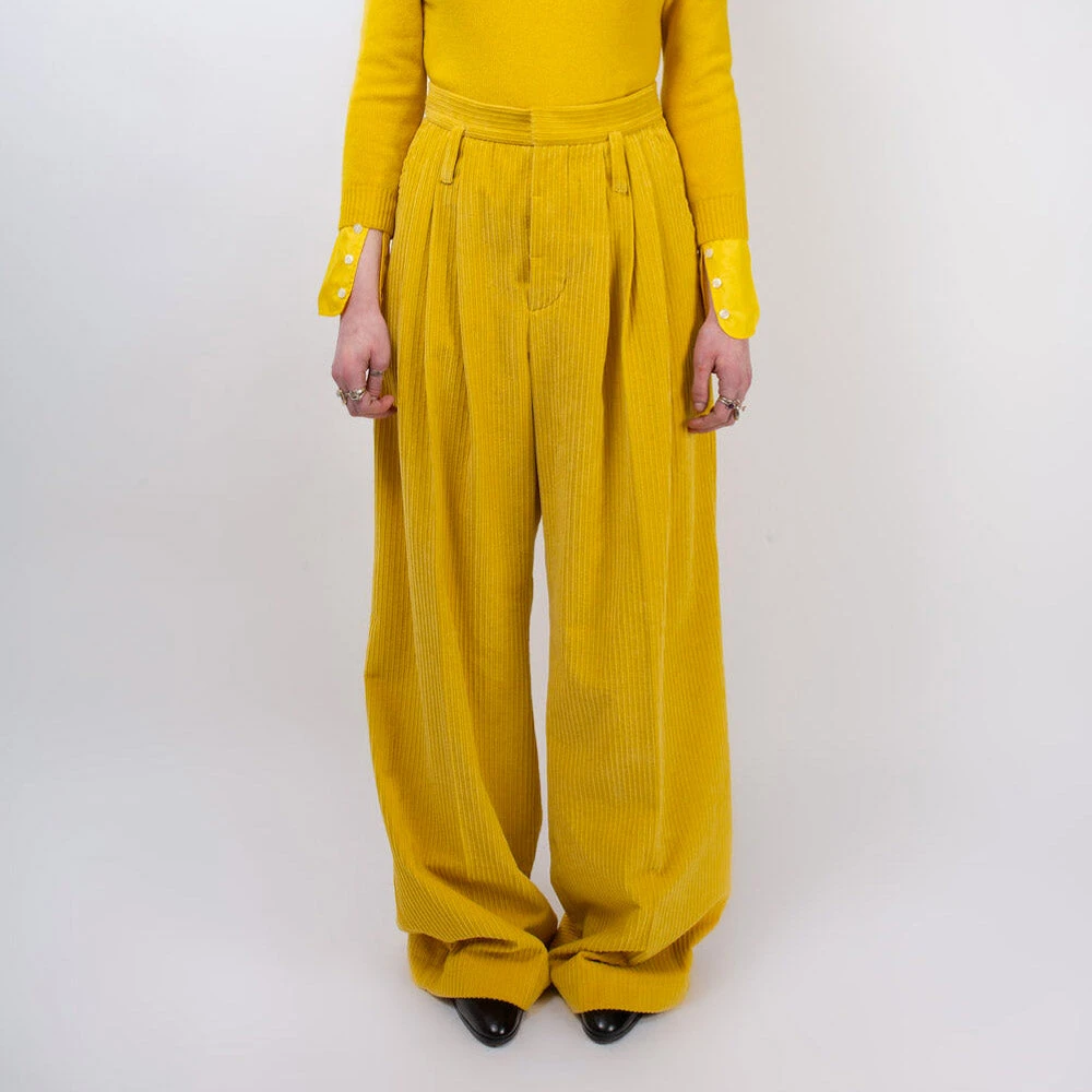 La Fetiche - Pantalon Angie Velvet - Jaune 3 La Fetiche - Pantalon Angie Velvet - Jaune