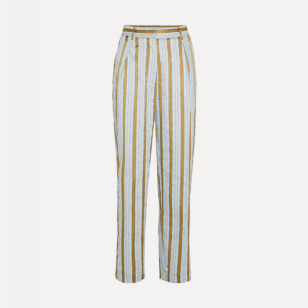 Forte_Forte - Pantalon Rayé - Bleu Ciel 3 Forte_Forte - Pantalon Rayé - Bleu Ciel