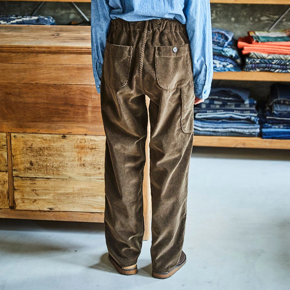 OrSlow - Pantalon French Work Velours Côtelé - Marron Foncé 4 OrSlow - Pantalon French Work Velours Côtelé - Marron Foncé – Image 2